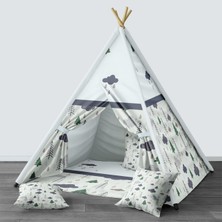 instababyrooms Dijital Baskılı Kızıldereli Çocuk Bebek Odası Oyun Çadırı Model: 1432