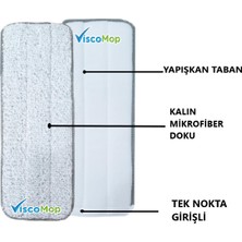 Viscomop Tablet Mop Yedek Bezi 2 Adet (Tek Taraf Cepli)