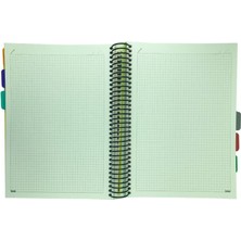 Tokaç A4 Spiralli Pp Kapak Ayraçlı 10 Bölmeli Defter 300 Yaprak 70 Gram