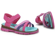 Kiko Kids Şb 2722-27 Orto Pedik Kız Çocuk Sandalet Terlik Fuşya - Mor