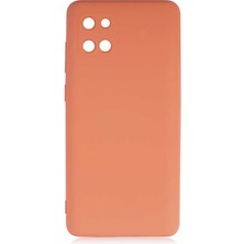 Gpack Samsung Galaxy Note 10 Lite Kılıf Mara Silikon Mat Soft Kamera Korumalı Lansman Turuncu
