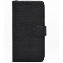 Case Street General Mobile Gm 21 Kılıf Standlı Kartvizitli Exclusive Spor Cüzdan Siyah