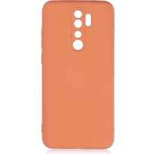 Gpack Xiaomi Redmi Note 8 Pro Kılıf Mara Silikon Mat Soft Kamera Korumalı Lansman Turuncu