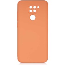 Case Street Xiaomi Redmi Note 9 Kılıf Mara Silikon Mat Soft Kamera Korumalı Lansman Turuncu