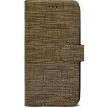 Case Street General Mobile Gm 8 Go Kılıf Standlı Kartvizitli Exclusive Spor Cüzdan Kahverengi