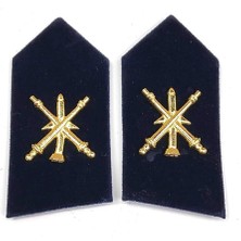 Seyhan Askeri Malzeme  Harici Astsubay Topçu Spolet - Yaka Işareti