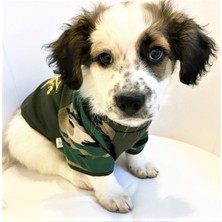 Dogi & Dog Dogi&dog Askeri Kedi - Köpek T-Shirt- Kedi-Köpek Elbisesi