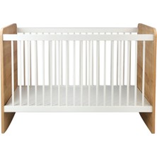 Baby When  Pratik Sallanır Kademeli Ahşap Beşik 60X120 cm