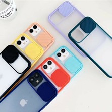 Tria Apple iPhone 11 Uyumlu Sürgülü Kamera Korumalı Darbe Önleyici Şeffaf Mat Silikon Telefon Kılıfı