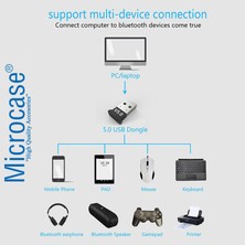 Microcase Mini V5.0 USB Dual Mode Bluetooth Dongle 5.0 Çift Modlu Bluetooth Adaptör - AL2683