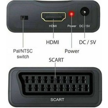 Microcase HDMI To Scart Dönüştürücü Adaptör Siyah - AL2620