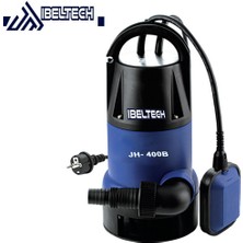 İbeltech QSB400 400W 0.55 Hp Plastik Gövdeli Kirli ve Temiz Su Dalgıç Pompası