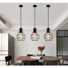 Mylights Retro Rustik Metal Kafes Sarkıt Avize Vintage Avize Tekli Tek Fiyatıdır MYL002403