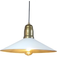 Mylights Vintage Metal Beyaz Sarkıt Avize 30 cm MYL002400