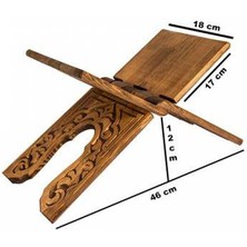 Camimarket Ahşap Rahle Oymalı Rahle Küçük 45 cm