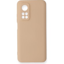 Zipax Xiaomi Mi 10T Pro Kılıf Nano Içi Kadife  Silikon - Bej
