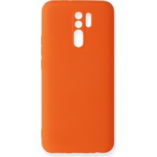 Newface Xiaomi Redmi 9 Kılıf Nano Içi Kadife  Silikon - Turuncu