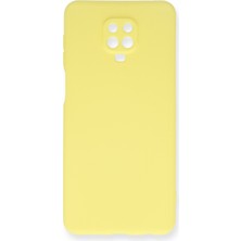 Happycase Xiaomi Redmi Note 9s Kılıf Nano Içi Kadife  Silikon - Sarı