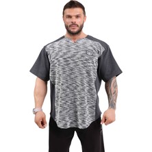 Big Sam Oversize Antrenman T-Shirt Parçalı Rag Top