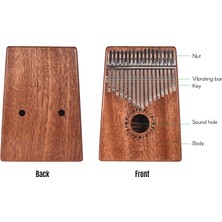 Gecko 17 Tuşlu Elektrikli Kalimba (Yurt Dışından)