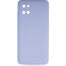 Gpack Samsung Galaxy Note 10 Lite Kılıf Mara Silikon Mat Soft Kamera Korumalı Lansman Mor