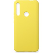 Zipax Huawei Y9 Prime 2019 Kılıf Nano Içi Kadife  Silikon - Sarı