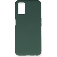 Zipax Oppo A52 Kılıf Nano Içi Kadife  Silikon - Koyu Yeşil