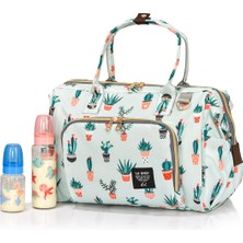 Lal Baby Baggage Bag Kaktüs Omuz Askılı Anne Bebek Bakım Çantası
