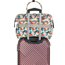 Lal Baby Baggage Bag Flowers Omuz Askılı Anne Bebek Bakım Çantası