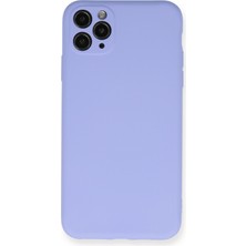 Newface iPhone 11 Pro Max Kılıf Nano Içi Kadife  Silikon - Lila