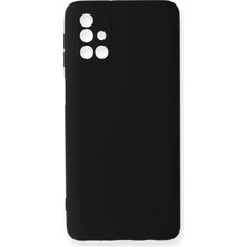 Zipax Samsung Galaxy M31S Kılıf Nano Içi Kadife  Silikon - Siyah