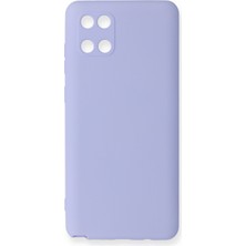 Aqua Aksesuar Samsung Galaxy A81 / Note 10 Lite Kılıf Lansman Içi Kadife Lüx Tasarım Silikon Kapak - Lila