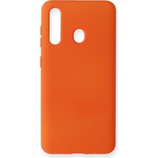 Zipax Samsung Galaxy M40 Kılıf Nano Içi Kadife  Silikon - Turuncu