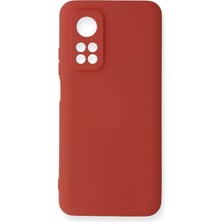 Zipax Xiaomi Mi 10T Pro Kılıf Nano Içi Kadife  Silikon - Kiremit
