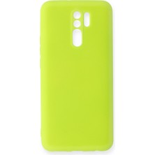Newface Xiaomi Redmi 9 Kılıf Nano Içi Kadife  Silikon - Sarı