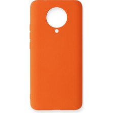 Zipax Xiaomi Redmi K30 Pro Kılıf Nano Içi Kadife  Silikon - Turuncu
