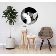 Idealizbiz Kurt Yuvarlak Cam Tablo 4mm Dayanıklı Temperli Cam