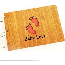 İhtiyaç AVM Baby Love Ahşap Fotoğraf Albümü Dekoratif Hediyelik