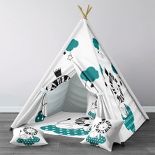 instababyrooms Dijital Baskılı Kızıldereli Çocuk Bebek Odası Oyun Çadırı Model: 1364