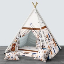 instababyrooms Dijital Baskılı Kızıldereli Çocuk Bebek Odası Oyun Çadırı Model: 1430