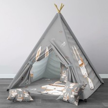 instababyrooms Dijital Baskılı Kızıldereli Çocuk Bebek Odası Oyun Çadırı Model: 1337