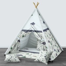 instababyrooms Dijital Baskılı Kızıldereli Çocuk Bebek Odası Oyun Çadırı Model: 1433