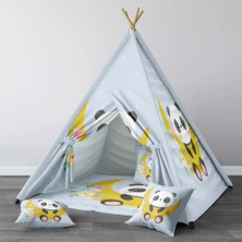 instababyrooms Dijital Baskılı Kızıldereli Çocuk Bebek Odası Oyun Çadırı Model: 098