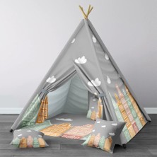 instababyrooms Dijital Baskılı Kızıldereli Çocuk Bebek Odası Oyun Çadırı Model: 1338