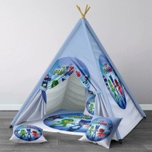 instababyrooms Dijital Baskılı Kızıldereli Çocuk Bebek Odası Oyun Çadırı Model: 277