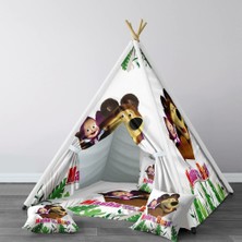 instababyrooms Dijital Baskılı Kızıldereli Çocuk Bebek Odası Oyun Çadırı Model: 270