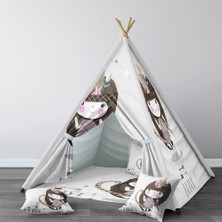 instababyrooms Dijital Baskılı Kızıldereli Çocuk Bebek Odası Oyun Çadırı Model: 097