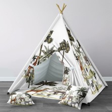 instababyrooms Dijital Baskılı Kızıldereli Çocuk Bebek Odası Oyun Çadırı Model: 1392