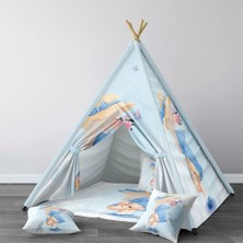 instababyrooms Dijital Baskılı Kızıldereli Çocuk Bebek Odası Oyun Çadırı Model: 214