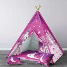 instababyrooms Dijital Baskılı Kızıldereli Çocuk Bebek Odası Oyun Çadırı Model: 192